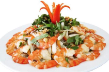 Gỏi cổ hũ dừa tôm thịt